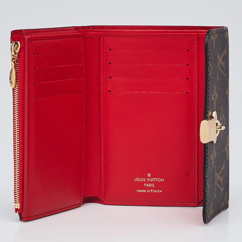 Louis Vuitton Coquelicot Monogram Compact Wallet - Brown