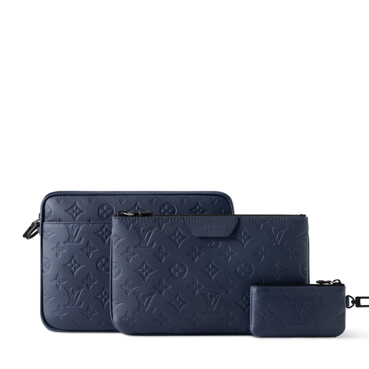 Louis Vuitton Monogram Shadow Trio Messenger Bag – Navy