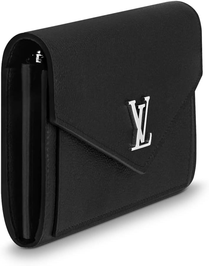 Louis Vuitton Leather Mylockme Wallet - Black