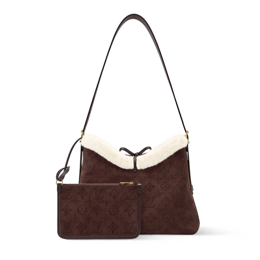 Louis Vuitton Ski Suede Calfkin CarryAll PM Shoulder Bag – Chocolate