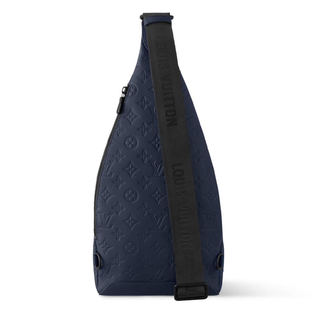 Louis Vuitton Monogram Shadow Leather Duo Slingbag – Navy Blue