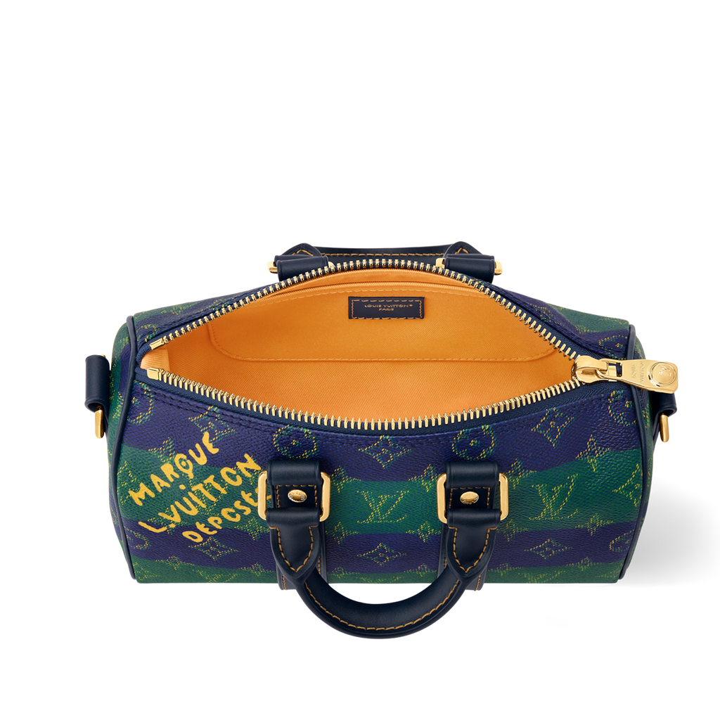 Louis Vuitton Monogram Heritage Keepall Bandoulière 25 – Blue Striped