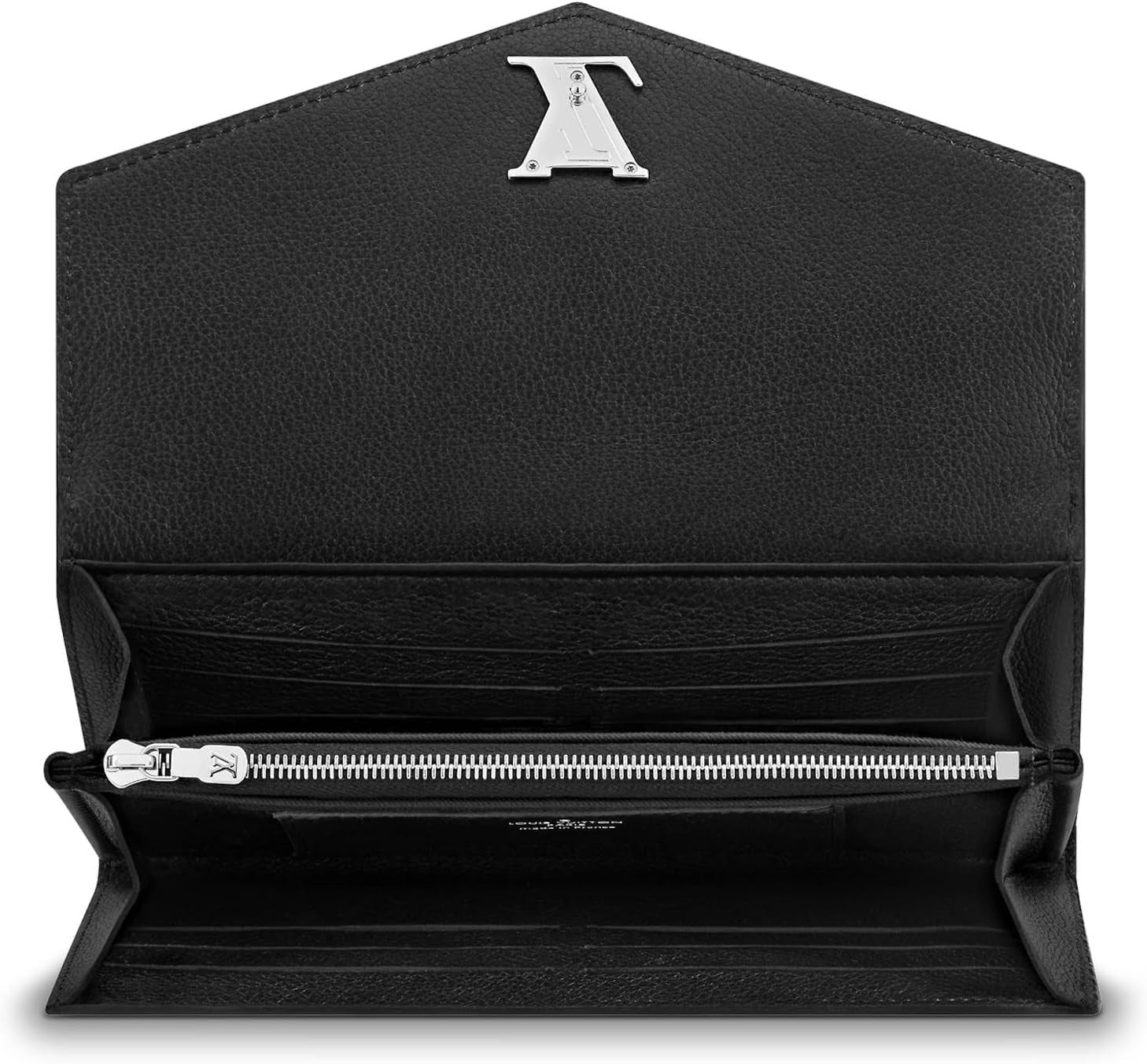 Louis Vuitton Leather Mylockme Wallet - Black