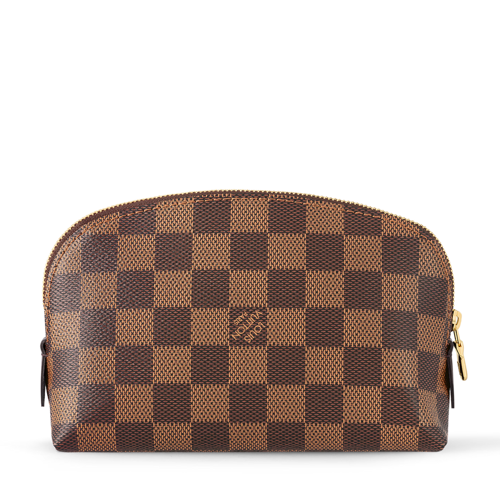 Louis Vuitton Damier Ebene Canvas Cosmetic Pouch PM – Brown