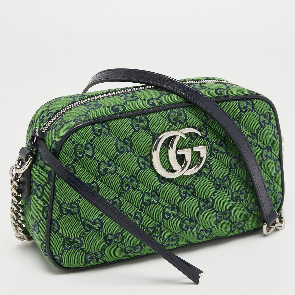 Gucci GG Canvas Marmont Small Shoulder Bag – Green