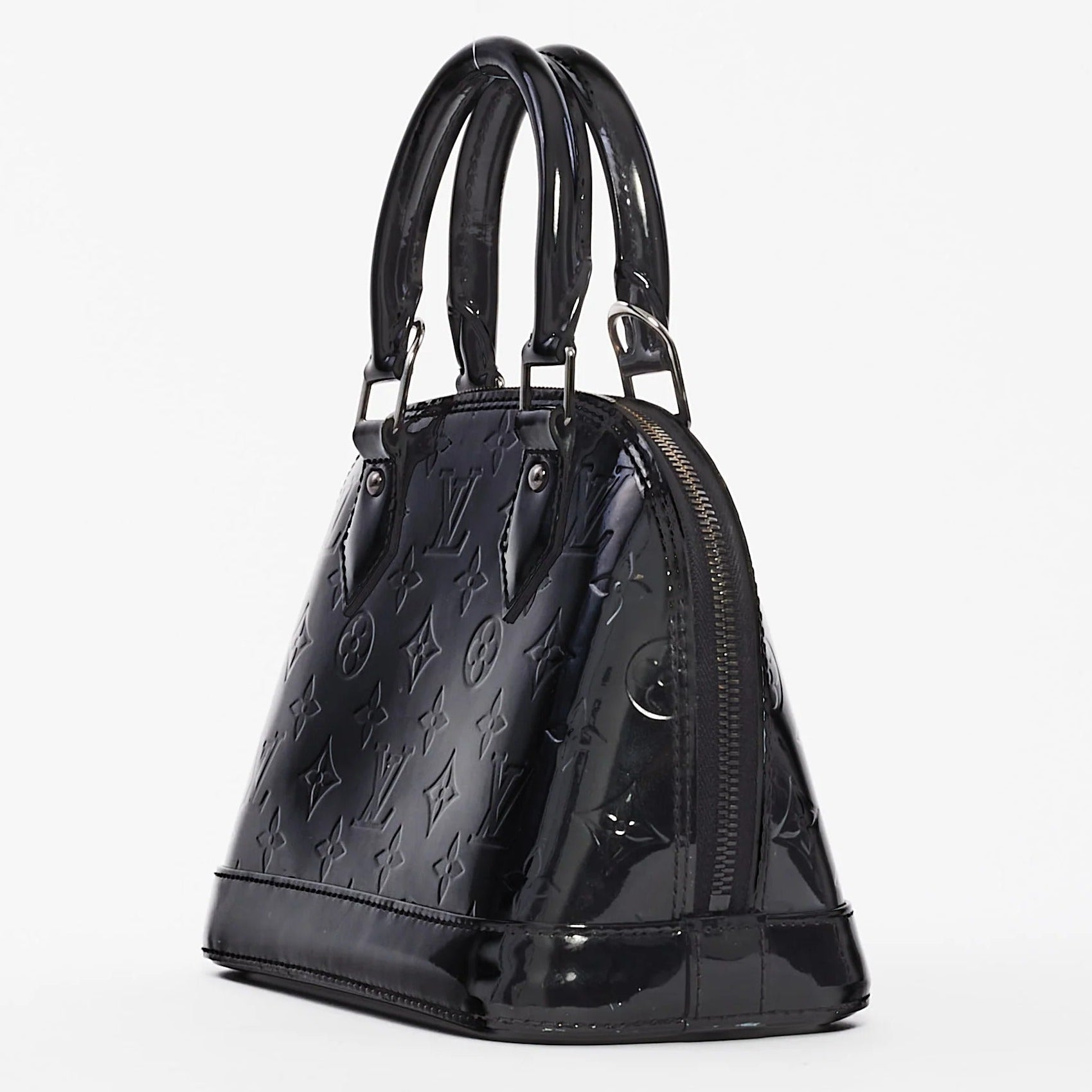 Louis Vuitton Vernis Monogram Alma BB Handbag - Black