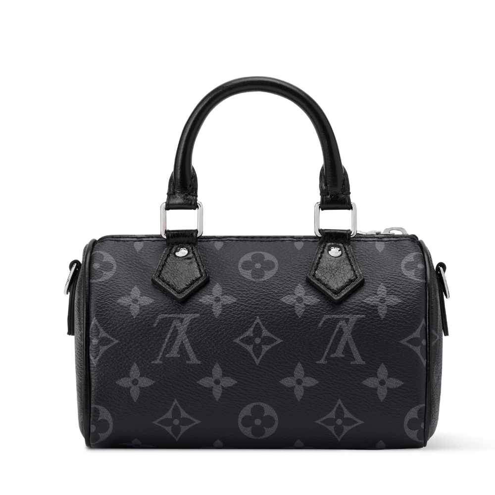 Louis Vuitton Monogram Eclipse Nano Speedy Handbag – Black