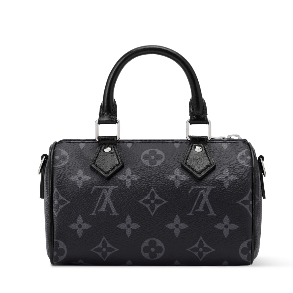 Louis Vuitton Monogram Eclipse Nano Speedy Handbag – Black