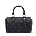 Louis Vuitton Monogram Eclipse Nano Speedy Handbag – Black