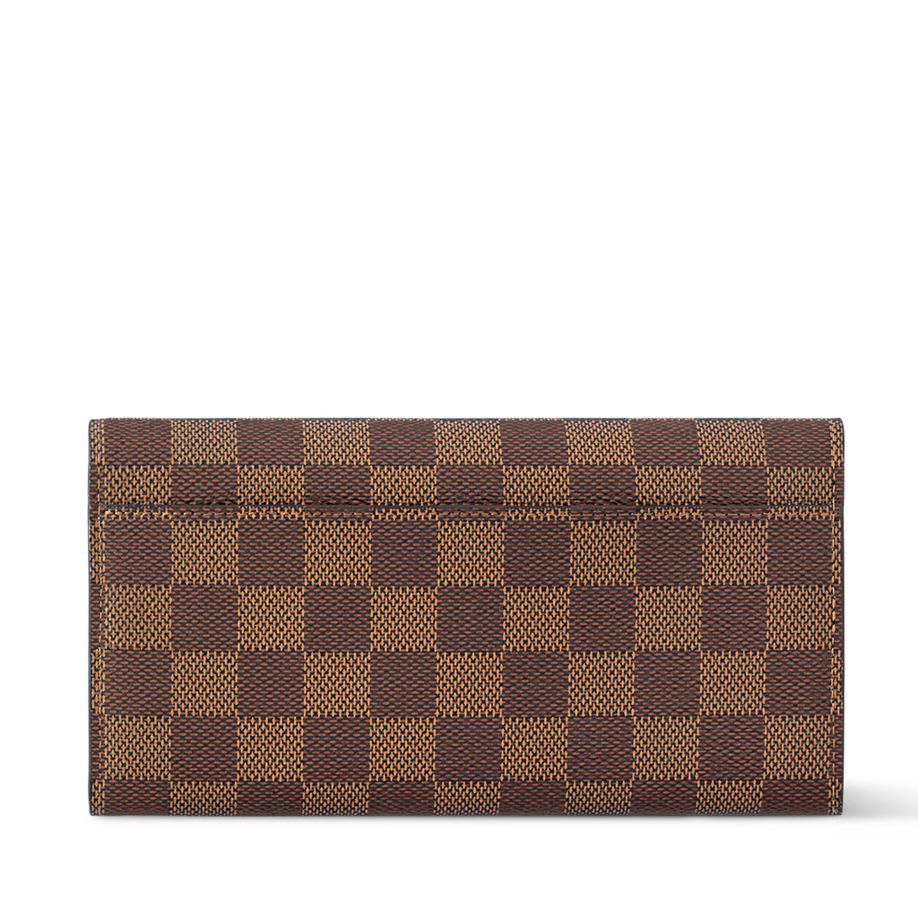Louis Vuitton Damier Ebene Canvas Sarah Wallet – Brown