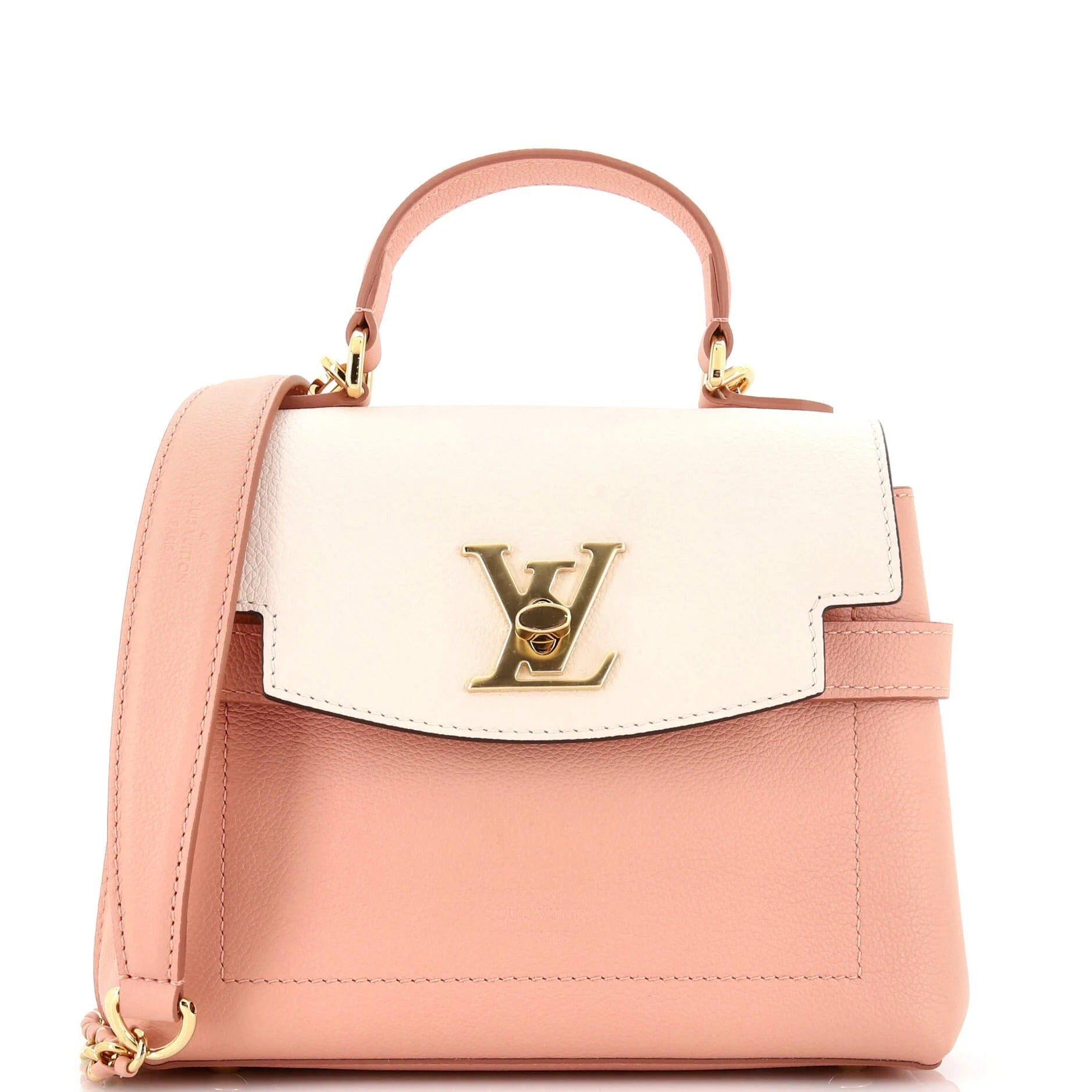 Louis Vuitton LockMe Ever BB Handbag - Rose and White