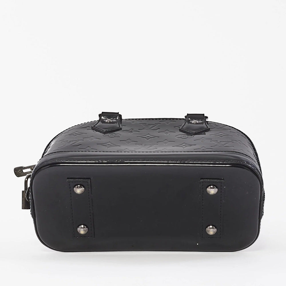 Louis Vuitton Vernis Monogram Alma BB Handbag - Black