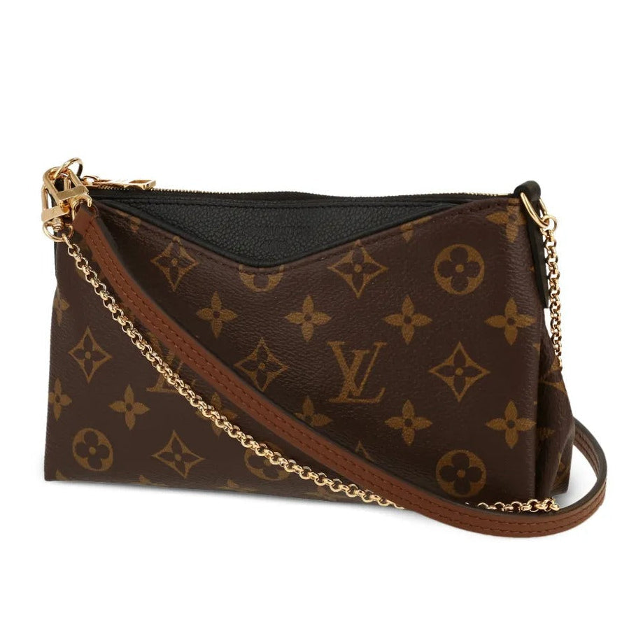 Louis Vuitton Monogram Pallas Chain Shoulder Bag – Brown