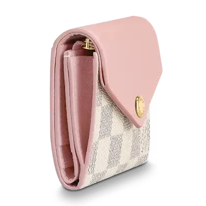 Louis Vuitton Damier Azur Zoe Wallet - Rose Ballerine