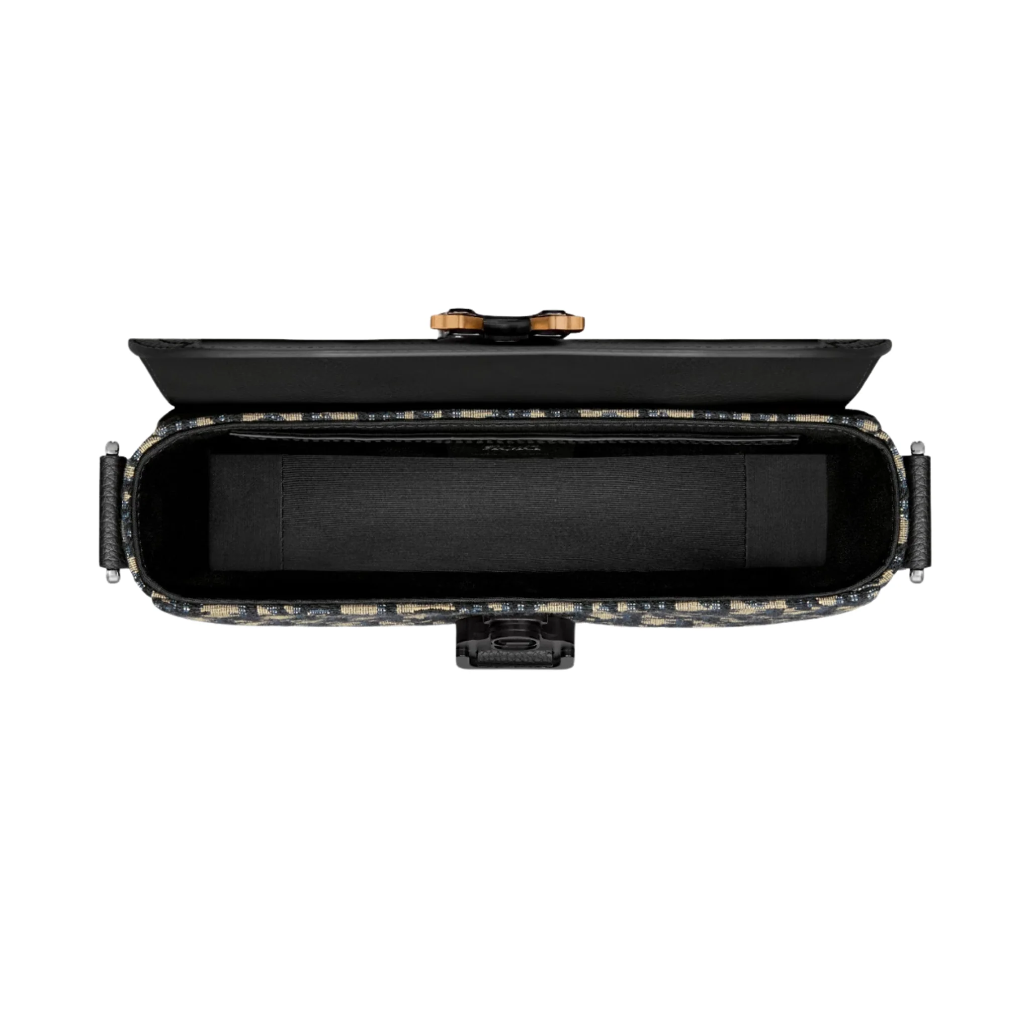 Dior Medium Saddle Messenger Bag with Flap - Black