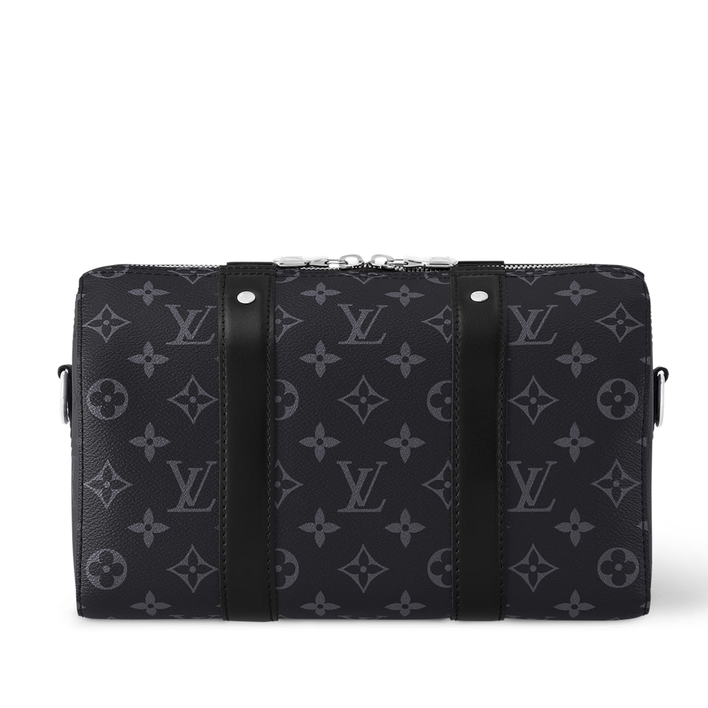 Louis Vuitton Monogram Eclipse City Keepall Duffle Bag – Black