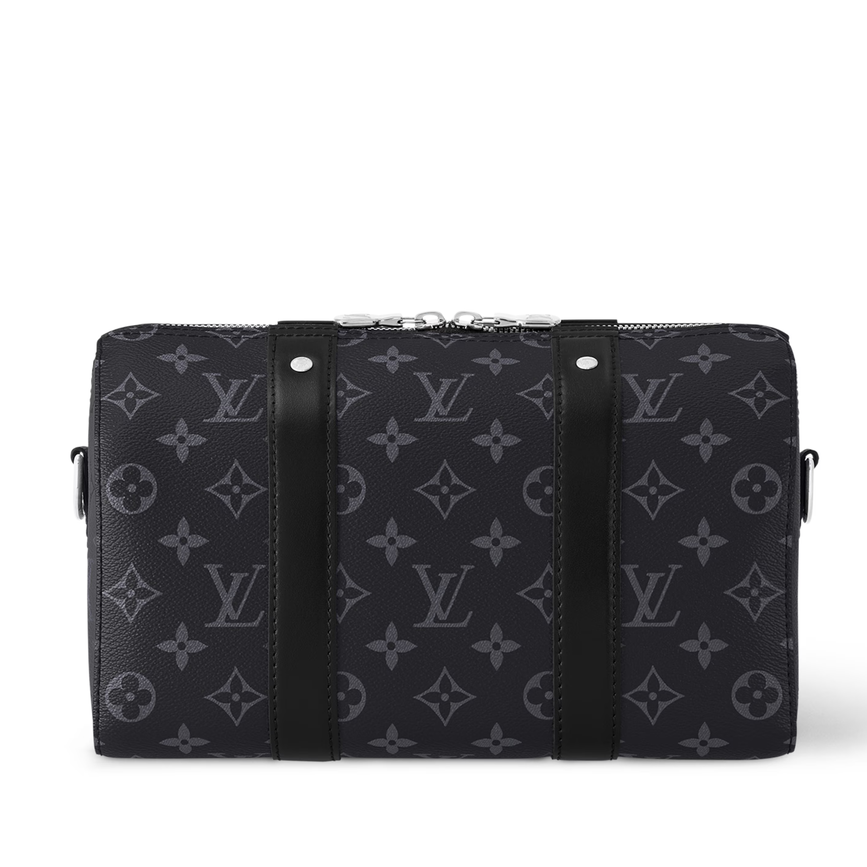 Louis Vuitton Monogram Eclipse City Keepall Duffle Bag – Black