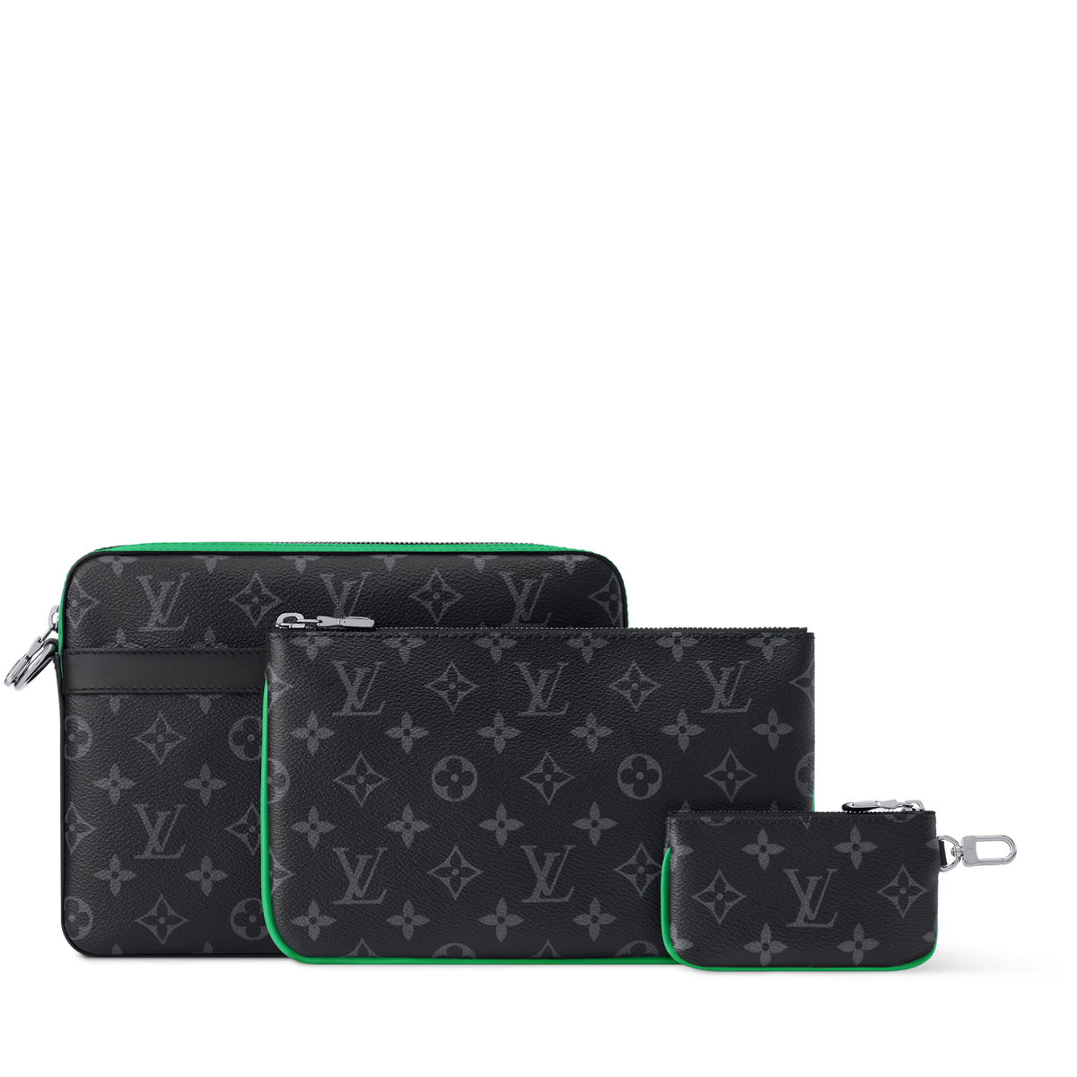 Louis Vuitton Monogram Eclipse Trio Messenger Bag – Bamboo Green