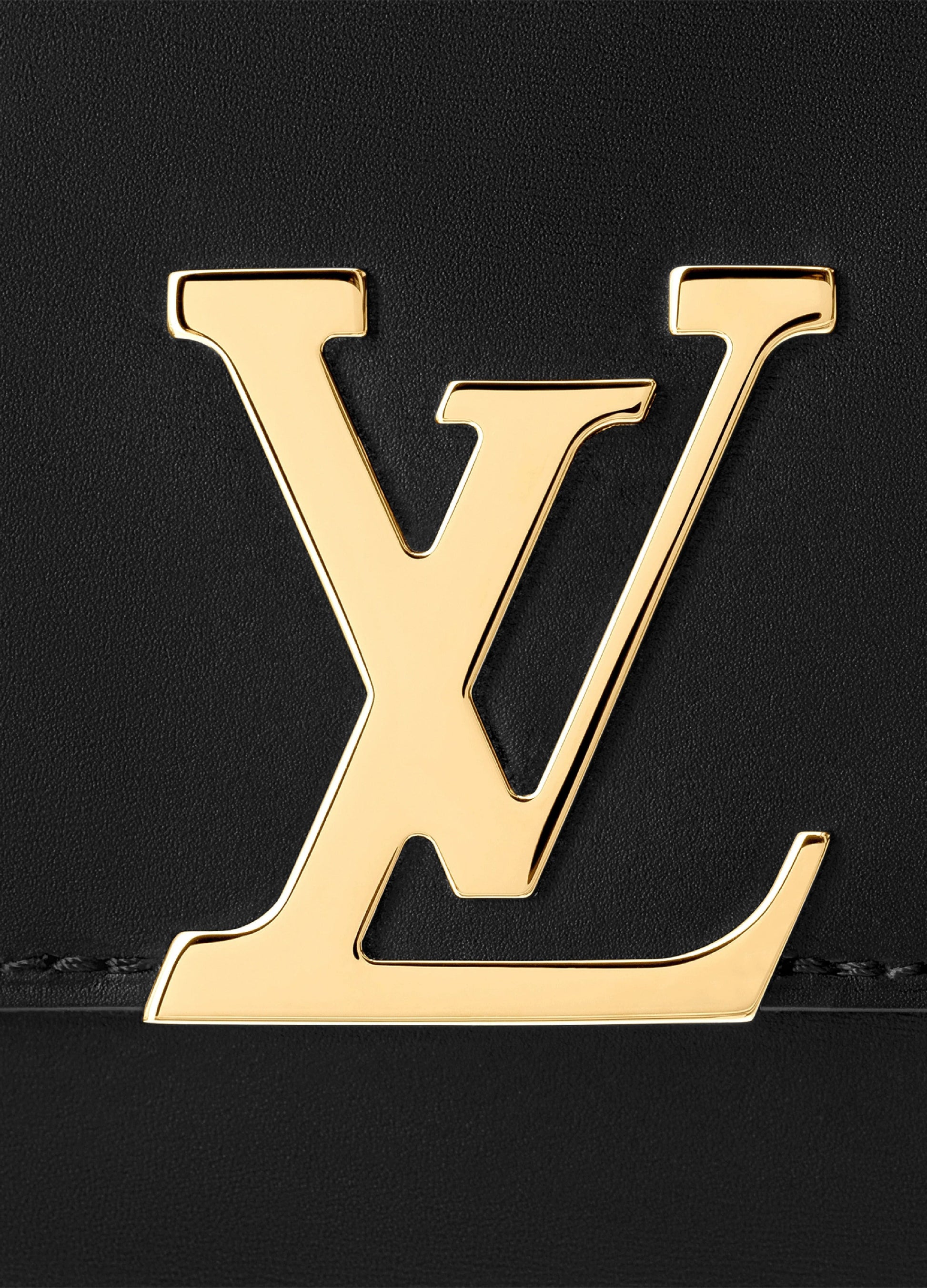 Louis Vuitton Pochette Louise Clutch Shoulder Bag - Black