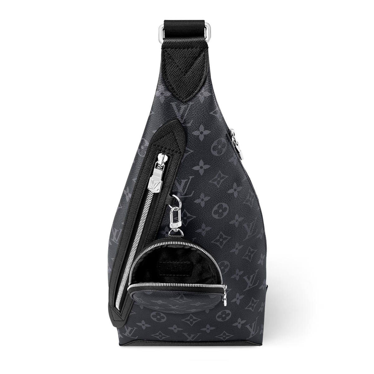 Louis Vuitton Monogram Canvas Taigarama Leather Duo Slingbag – Black
