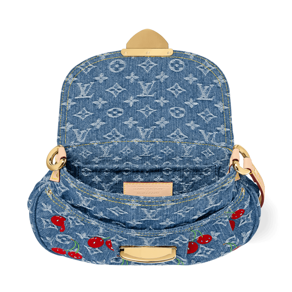 Louis Vuitton LV x TM Monogram Cherry Denim Sunset Shoulder Bag – Blue