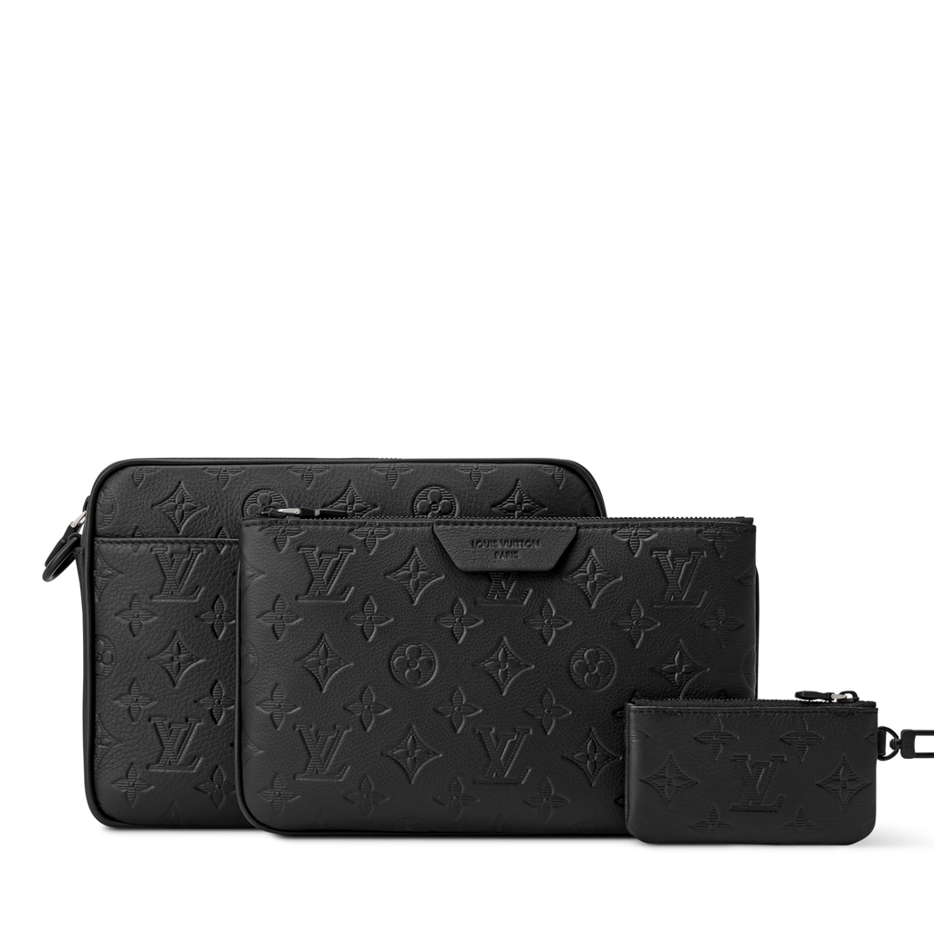 Louis Vuitton Monogram Shadow Trio Messenger Bag – Black