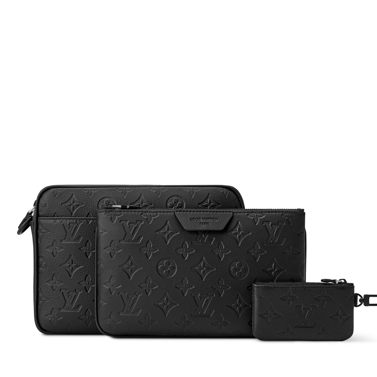 Louis Vuitton Monogram Shadow Trio Messenger Bag – Black