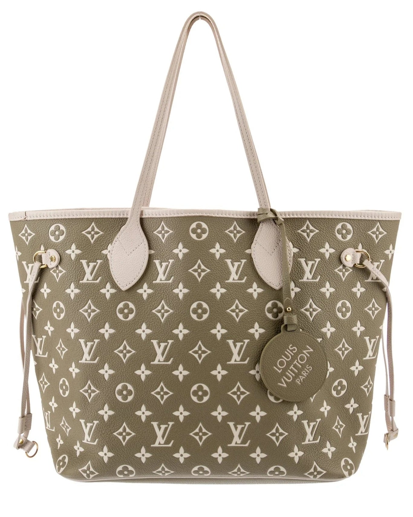 Louis Vuitton Spring In The City Neverfull MM - Khaki Beige and Cream