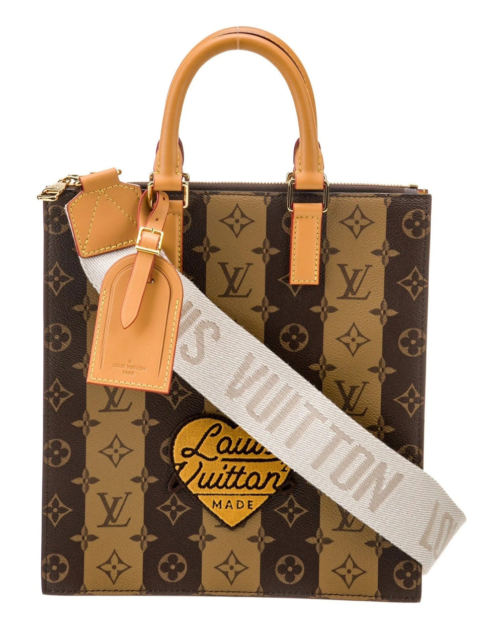 Louis Vuitton Nigo Monogram Sac Plat BB Handbag - Brown