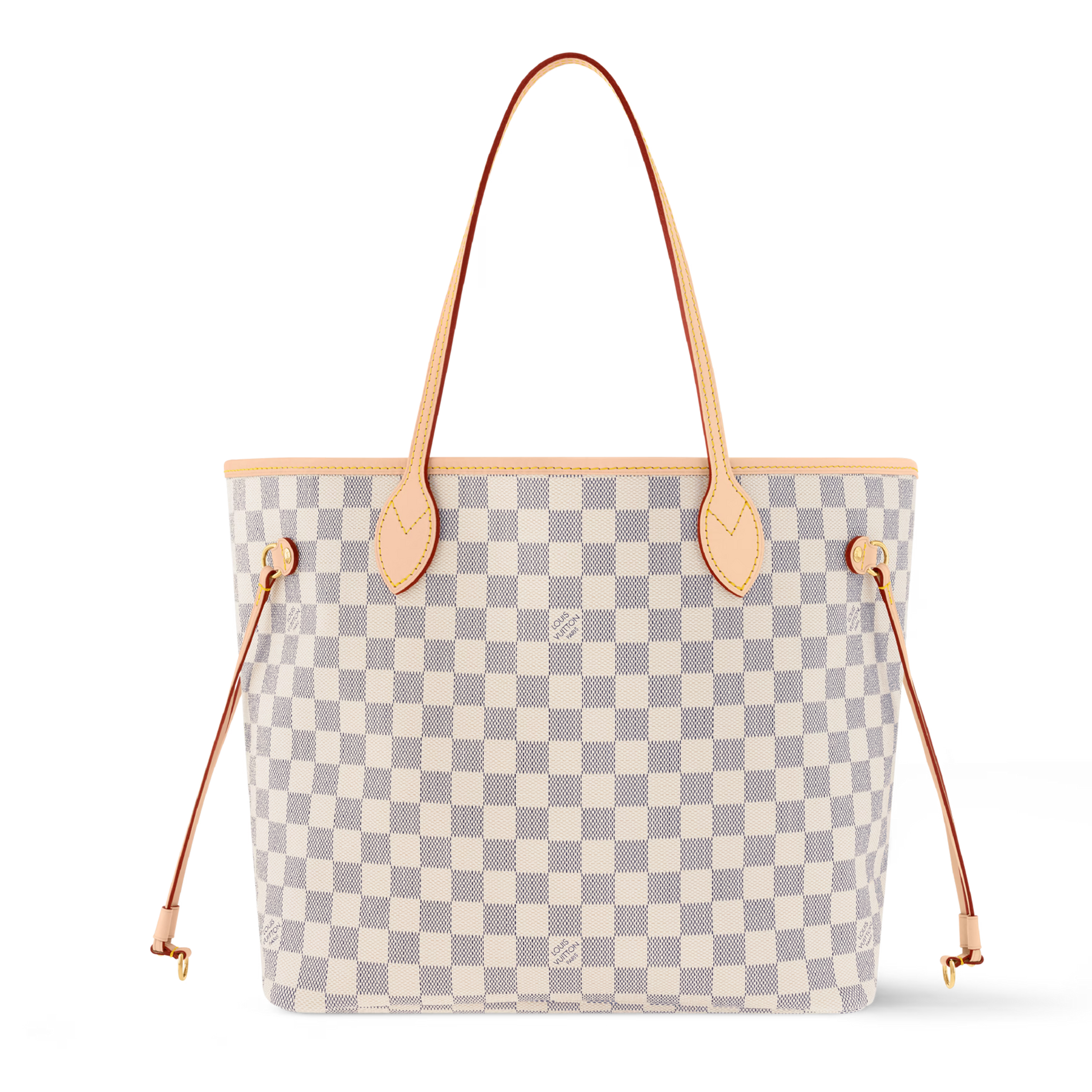Louis Vuitton Damier Azur Canvas Neverfull MM Tote Bag – Beige
