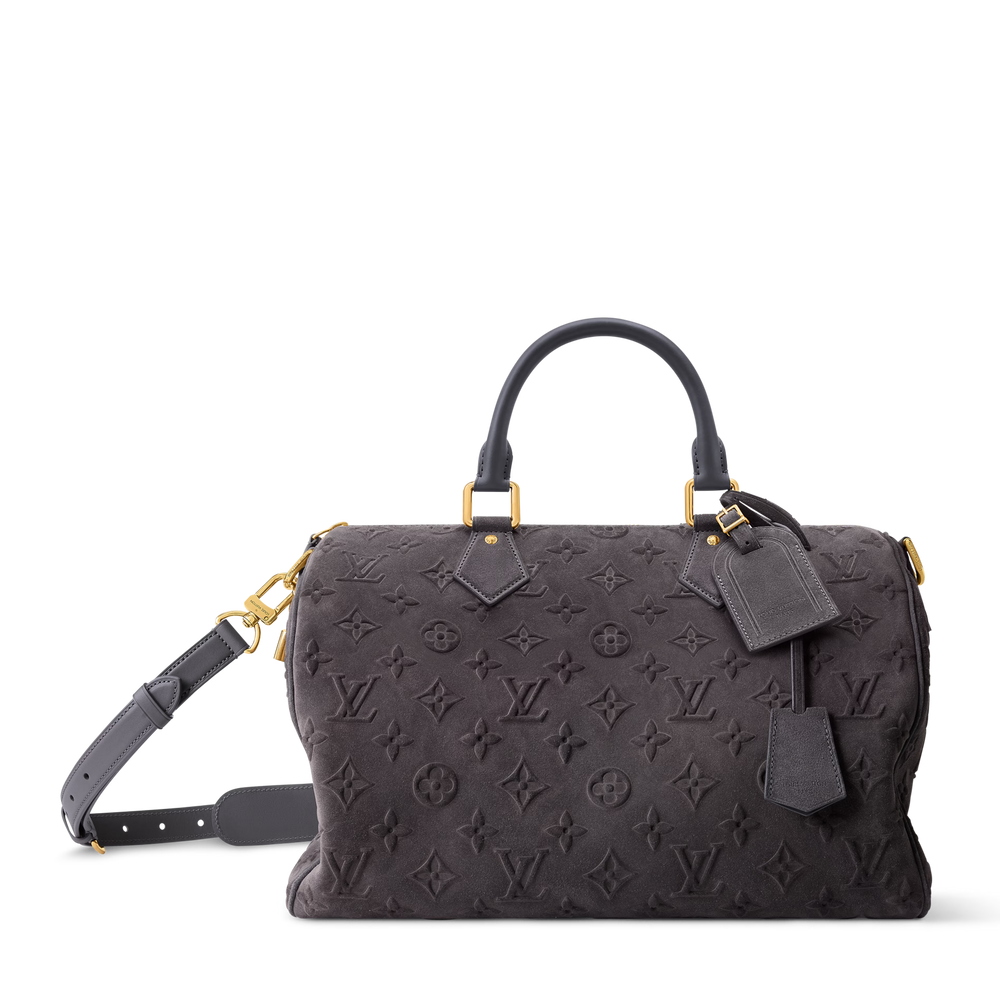 Louis Vuitton Autres Cuirs Monogram Speedy P9 Bandoulière 40 Duffle Bag – Gray