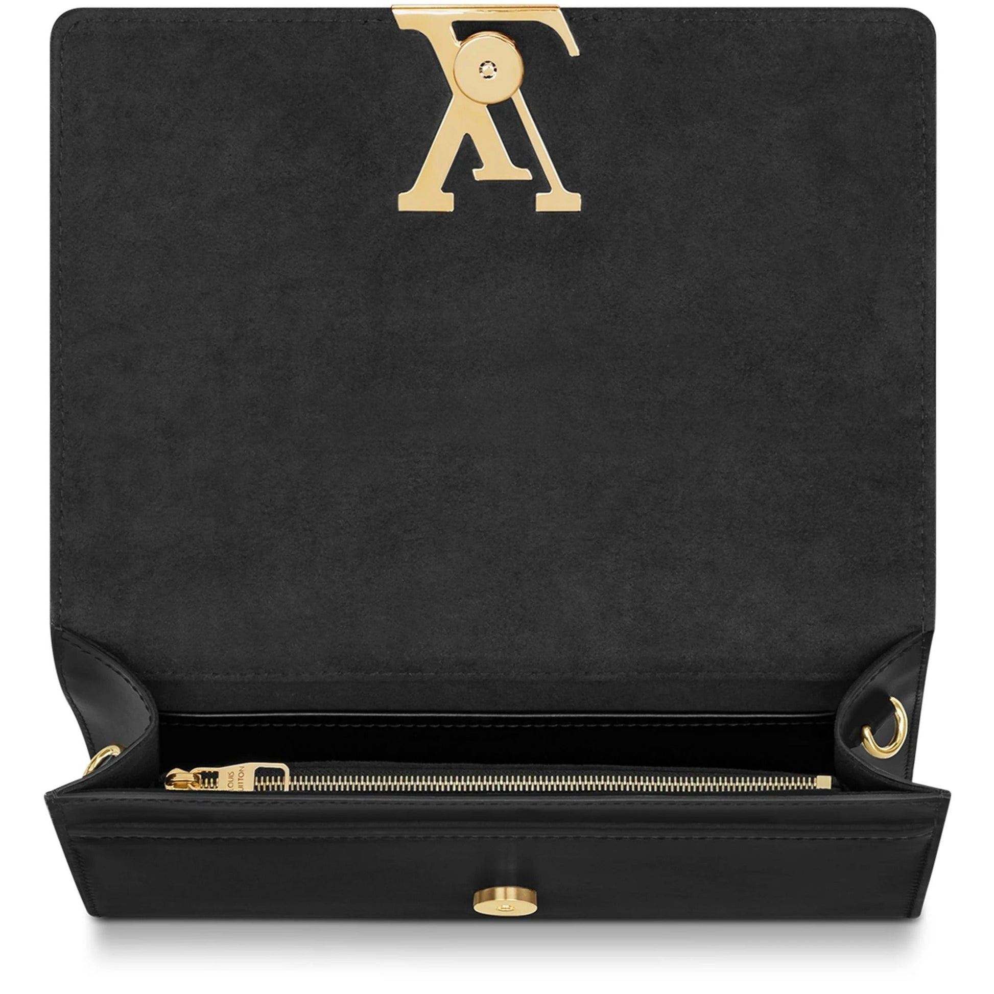 Louis Vuitton Pochette Louise Clutch Shoulder Bag - Black