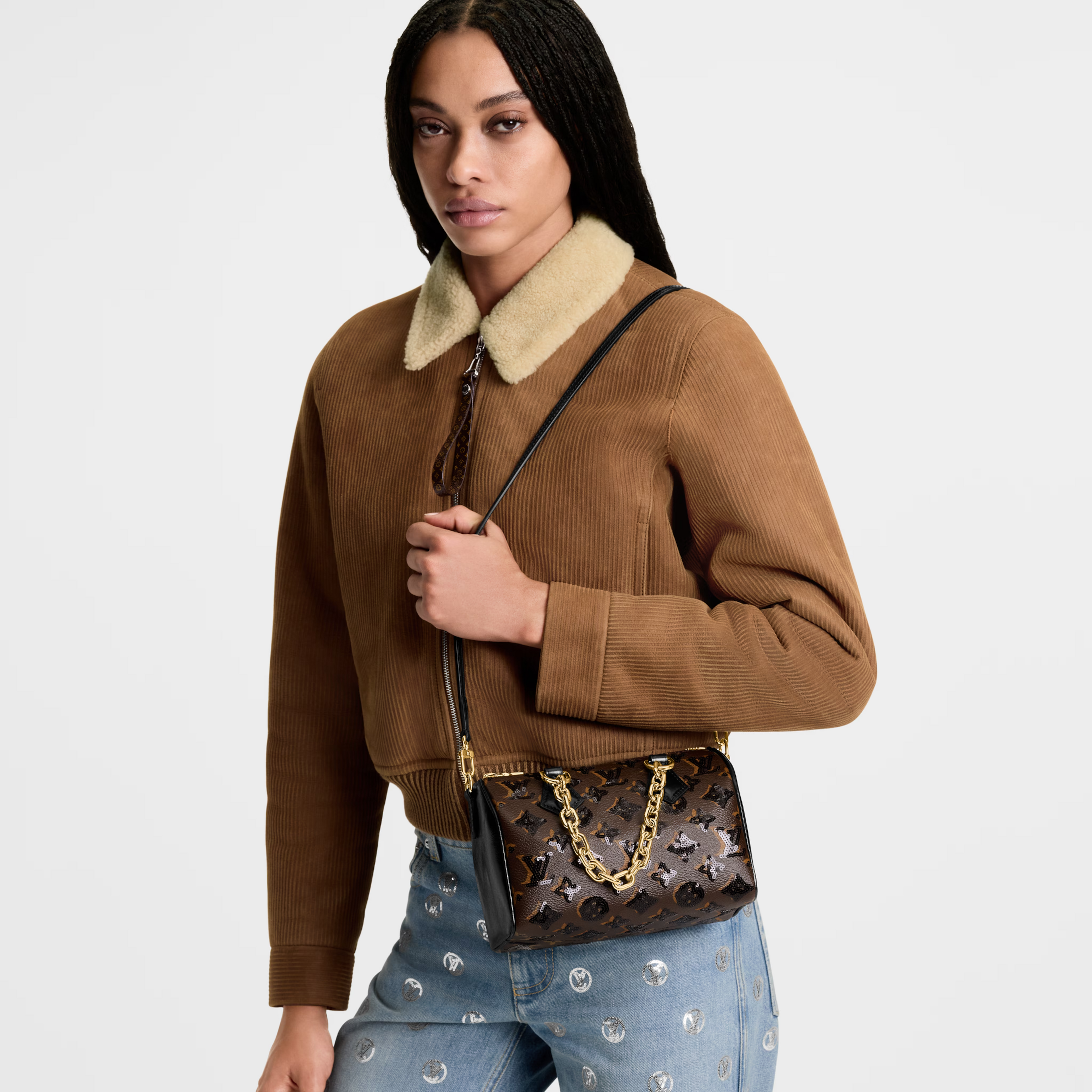 Louis Vuitton Monogram Coated Canvas Speedy Bandoulière 20 Handbag – Brown