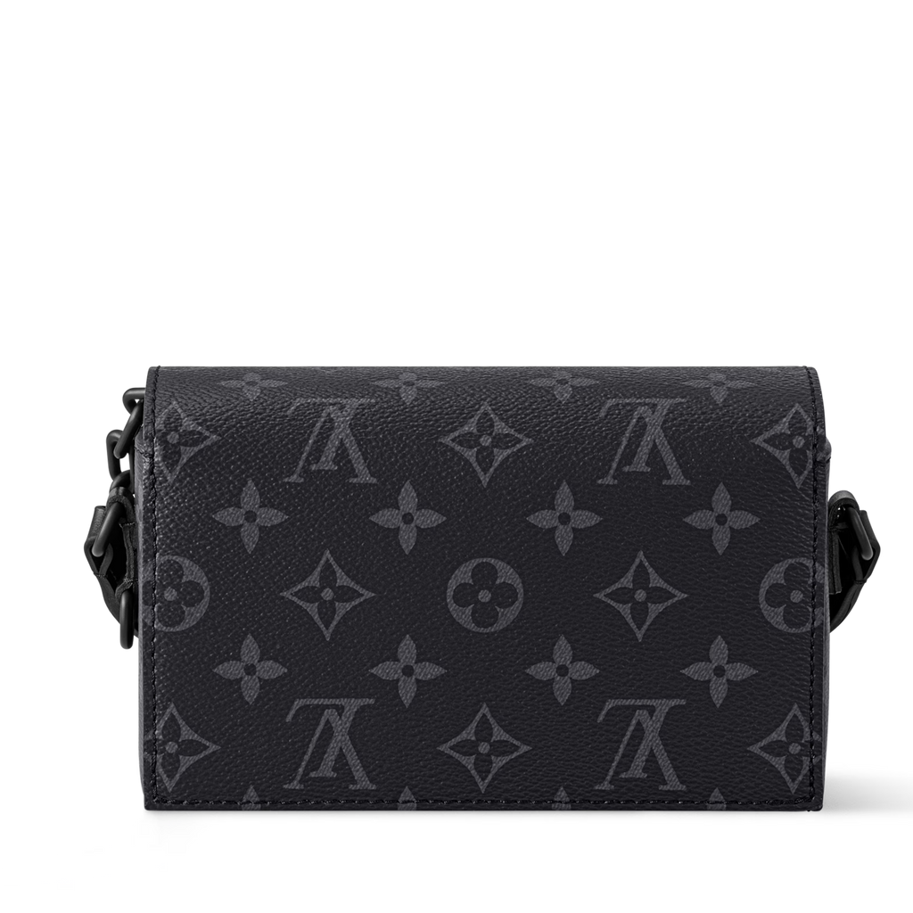 Louis Vuitton Monogram Eclipse Steamer Wearable Wallet – Black