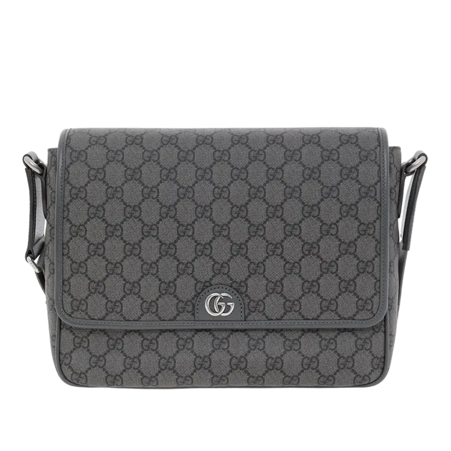 Gucci GG Supreme Canvas Medium Ophidia Messenger Bag – Grey