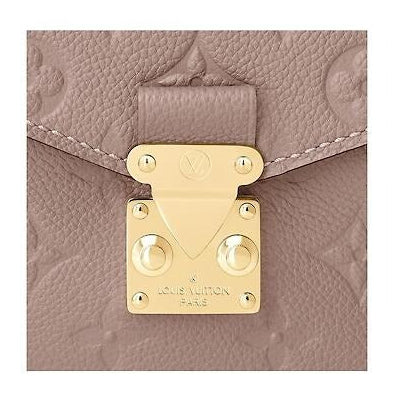 Louis Vuitton Monogram Empreinte Pochette Metis Handbag - Beige
