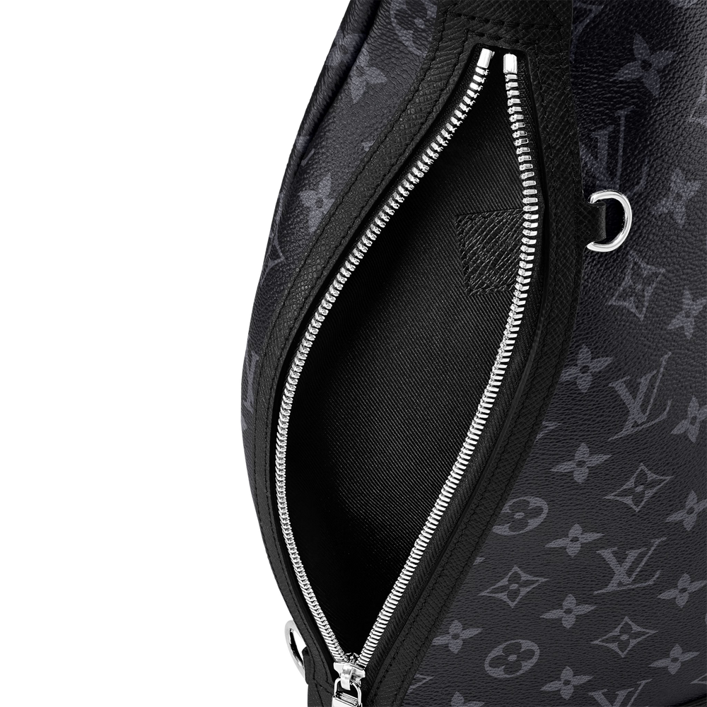 Louis Vuitton Monogram Canvas Taigarama Leather Duo Slingbag – Black