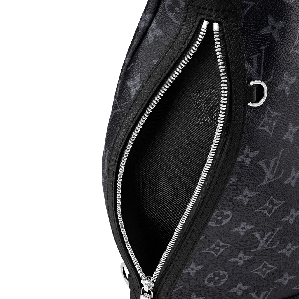 Louis Vuitton Monogram Canvas Taigarama Leather Duo Slingbag – Black