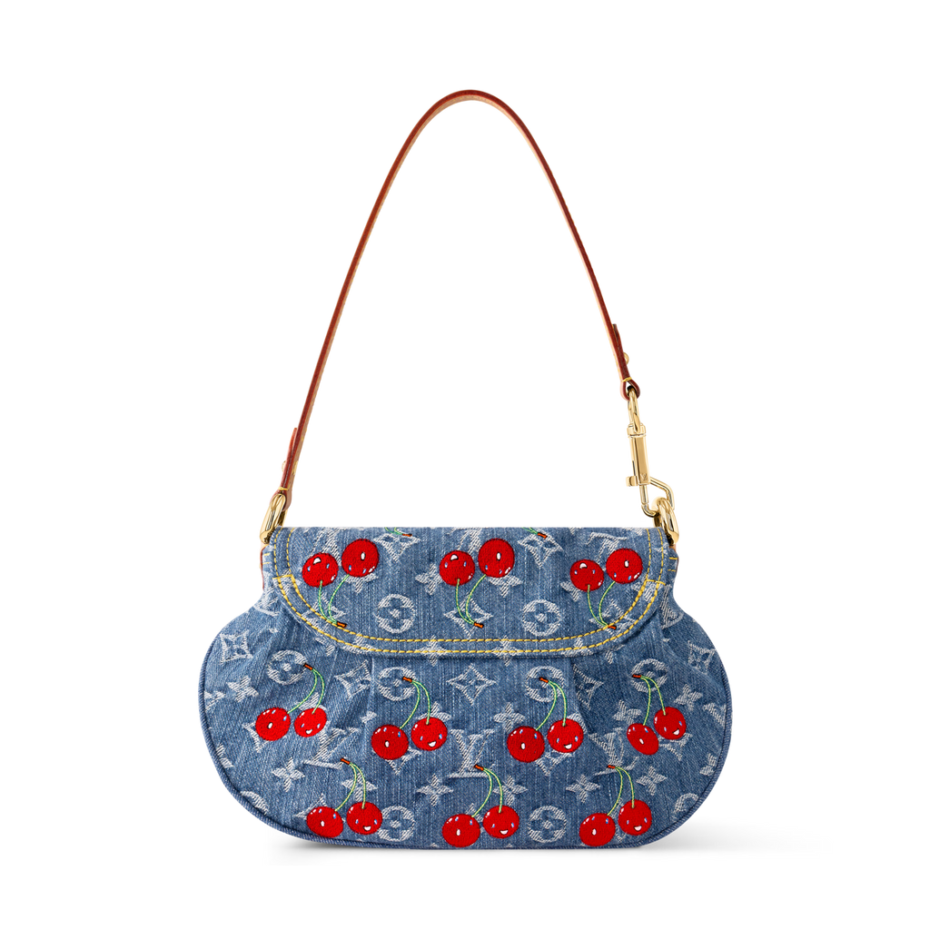 Louis Vuitton LV x TM Monogram Cherry Denim Sunset Shoulder Bag – Blue