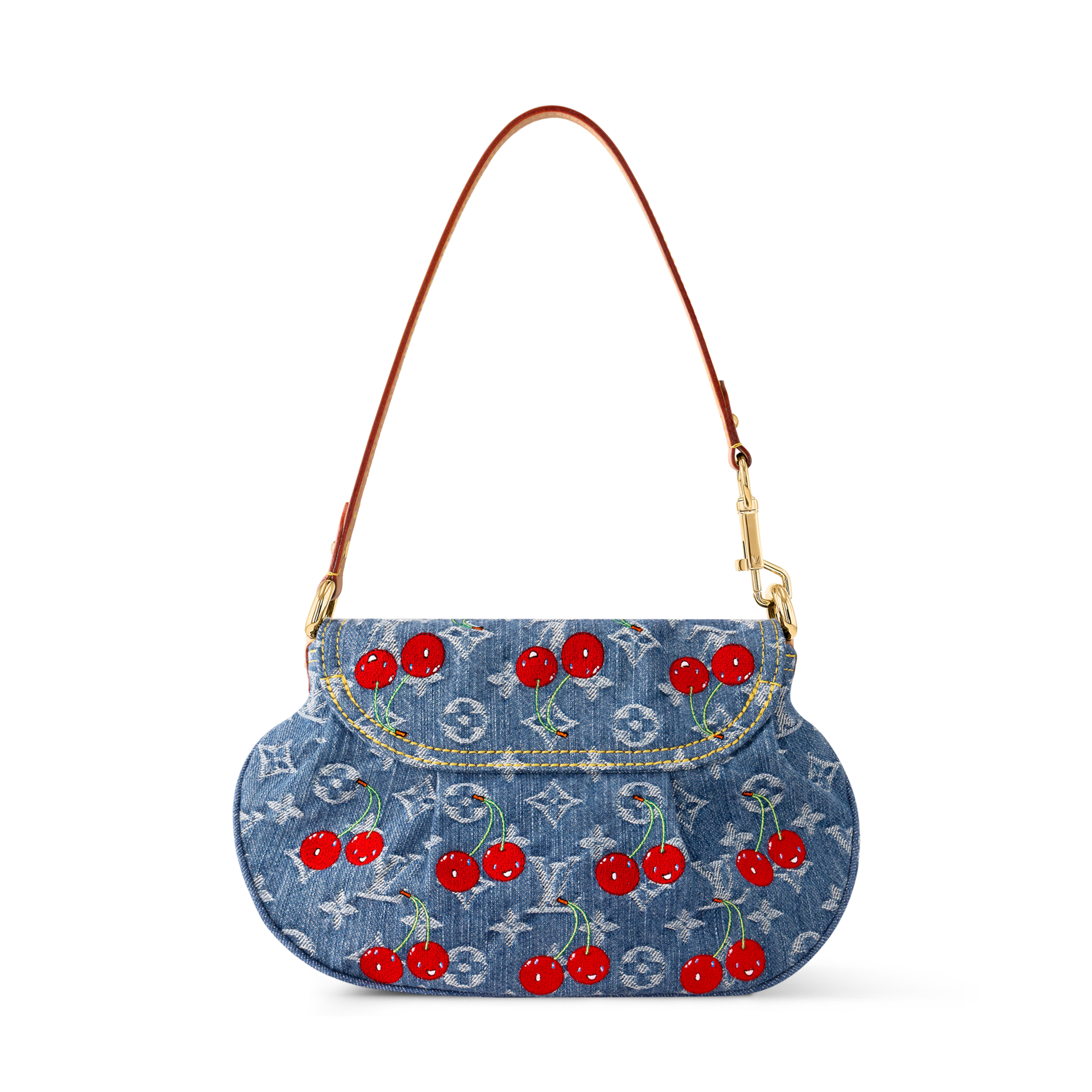 Louis Vuitton LV x TM Monogram Cherry Denim Sunset Shoulder Bag – Blue