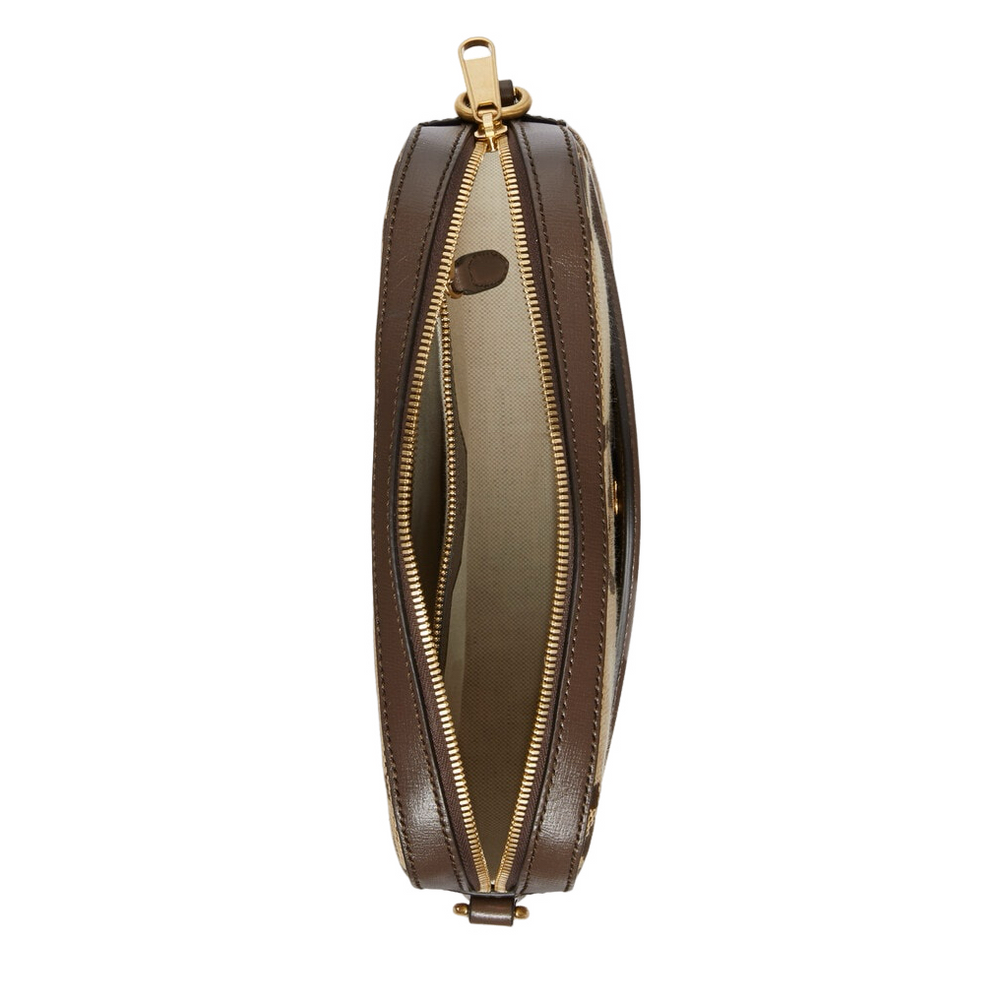 Gucci Jumbo GG Monogram Messenger Crossbody Bag – Beige