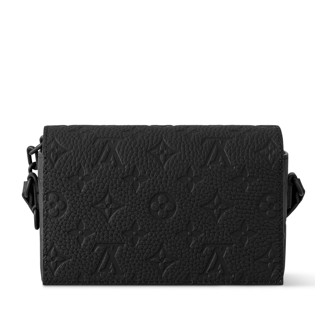 Louis Vuitton Monogram Taurillon Steamer Wearable Wallet – Black