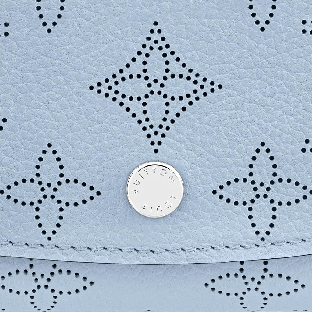 Louis Vuitton Mahina Leather Compact Iris Wallet - Blue