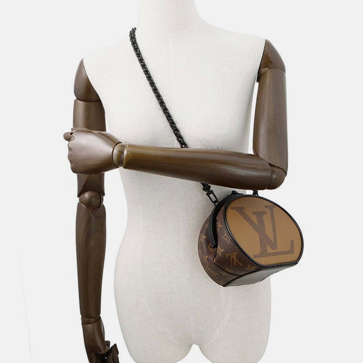 Louis Vuitton Reverse Monogram Boursicot Chain Bag  - Brown