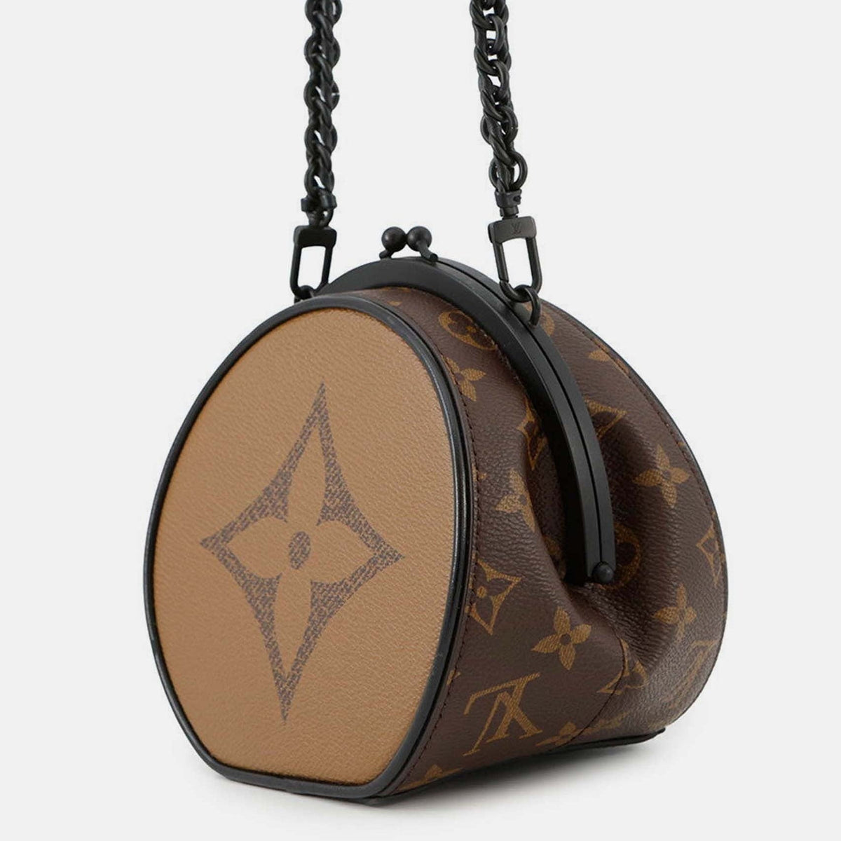Louis Vuitton Reverse Monogram Boursicot Chain Bag  - Brown
