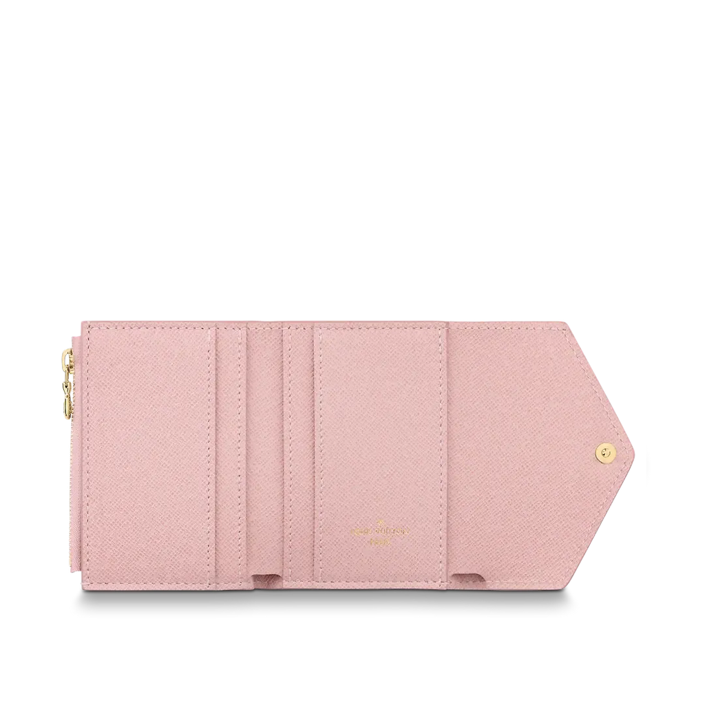 Louis Vuitton Damier Azur Zoe Wallet - Rose Ballerine