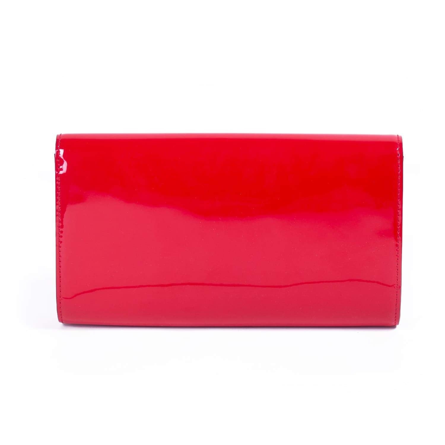 Louis Vuitton Vernis Louise Clutch Bag Wallet - Red