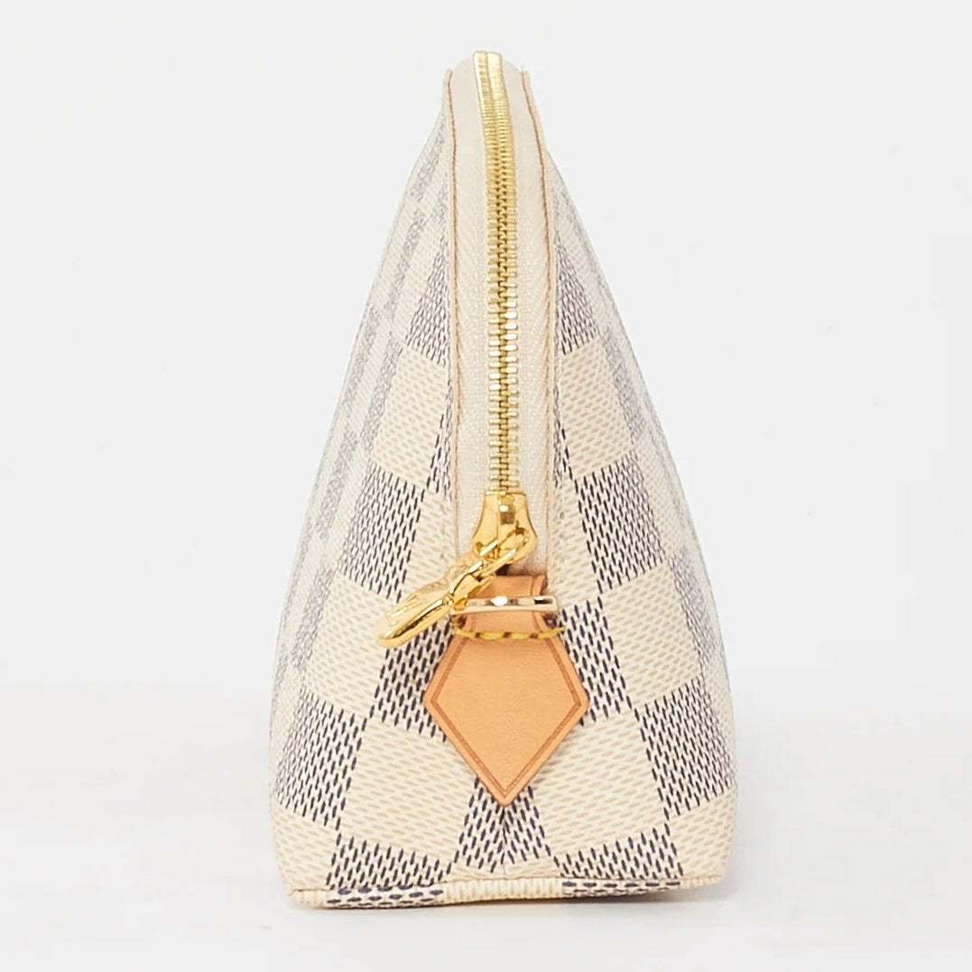 Louis Vuitton Damier Azur Cosmetic Pouch – White