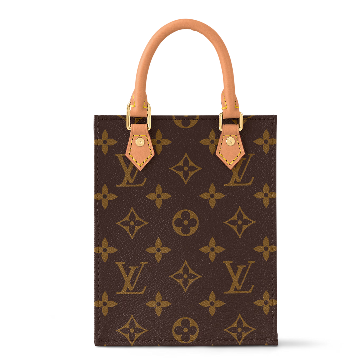 Louis Vuitton Monogram Canvas Petit Sac Plat Shoulder Bag – Brown
