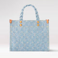 Louis Vuitton Monogram Denim Let Go PM Tote Bag – Sky Blue